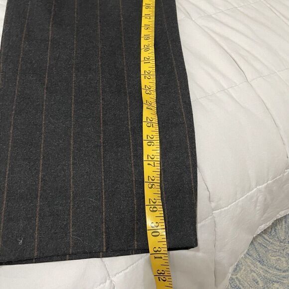 Talbots Wool Trouser Dress Pant Size 8 Gray Pinstripe Stretch Fully Line… - Picture 5 of 8